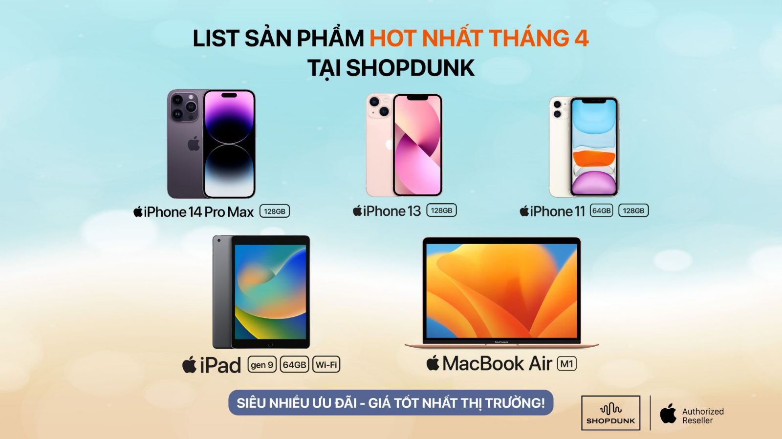 Hình ảnh cho danh mục Top sản phẩm giá tốt trong tháng 4